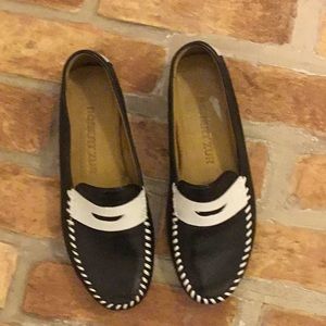 Robert zur Anna black and white true glove flats